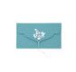 PAPERTREE FLORA Enveloppe Cadeau 19x10cm Turquoise