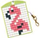 PIXEL Kit créatif porte-clé 4x3cm - Flamant rose
