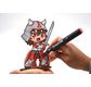 GRAPH'IT CHIBIS - KIT COLORIAGE FIGURINE - SAMURAI