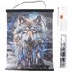 CRYSTAL ART Kit poster à diamanter 40x50cm Loup mystique
