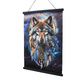 CRYSTAL ART Kit poster à diamanter 40x50cm Loup mystique
