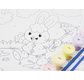 ENJOY ART - Peinture par Numéros 20x20cm Junior Kawaii Lapin Licorne