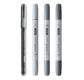 COPIC Ciao Set de 4 SHADE Dark Cool Grey