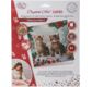 CRYSTAL ART Kit Carte à diamanter 18x18cm Chaton de Noel