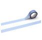 MT 1P Motif pois bleu lavande - 1,5cmx7m
