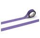 MT 1P Motif pois violet - 1,5cmx7m