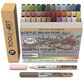 TOOLI Marqueur Acrylique Teintes Naturelles 36clrs pointe pinceau AFC