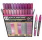 TOOLI Marqueur Acrylique Set Rose 22 couleurs EF 07mm