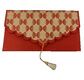 PAPERTREE ART DECO Enveloppe Cadeau 19X10 cm Terracotta- Ivoire