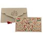 PAPERTREE BROCELIANDE Enveloppe Cadeau 19X10 cm Ivoire rouge vert