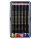 DERWENT - CHROMAQUA - boîte métal 24 crayons assortis