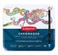 DERWENT - CHROMAQUA - boîte métal 72 crayons assortis