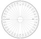 Rapporteur cercle entier - degrés Ø 20 cm